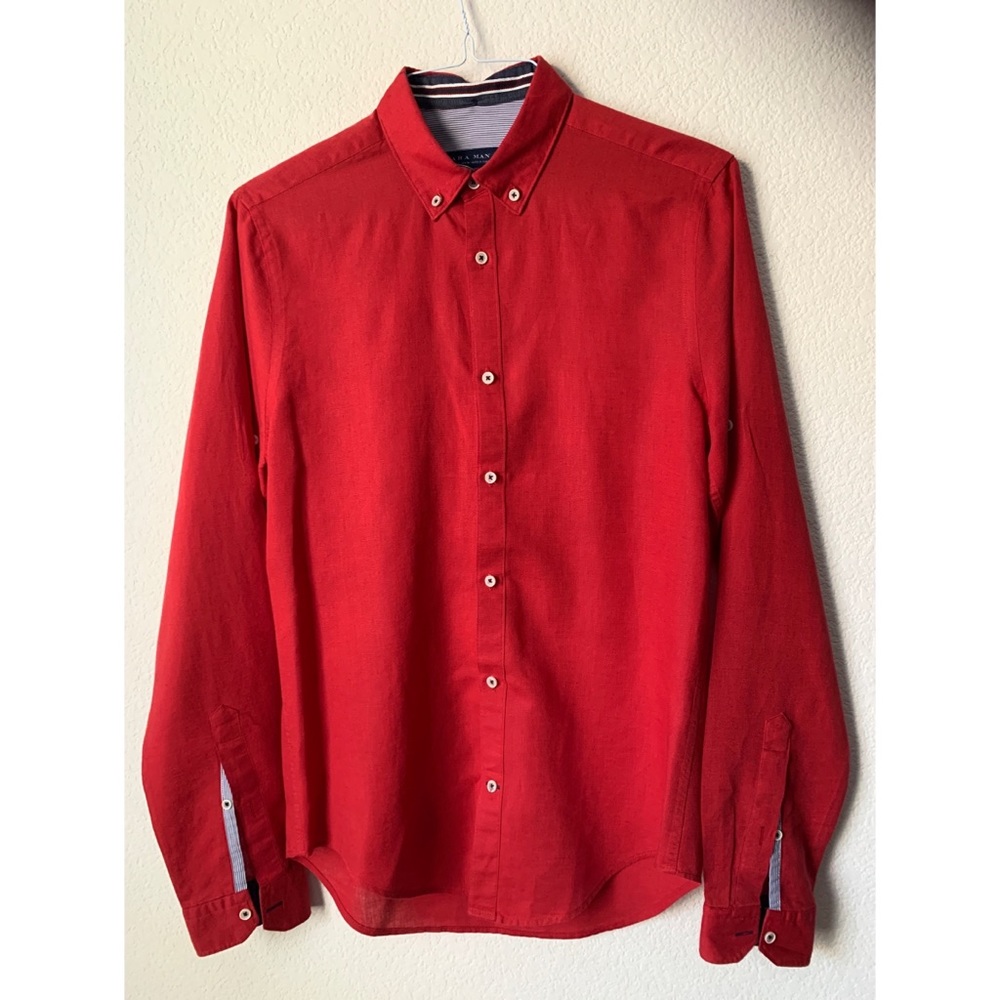 Zara Mens Button Down Casual (small).
